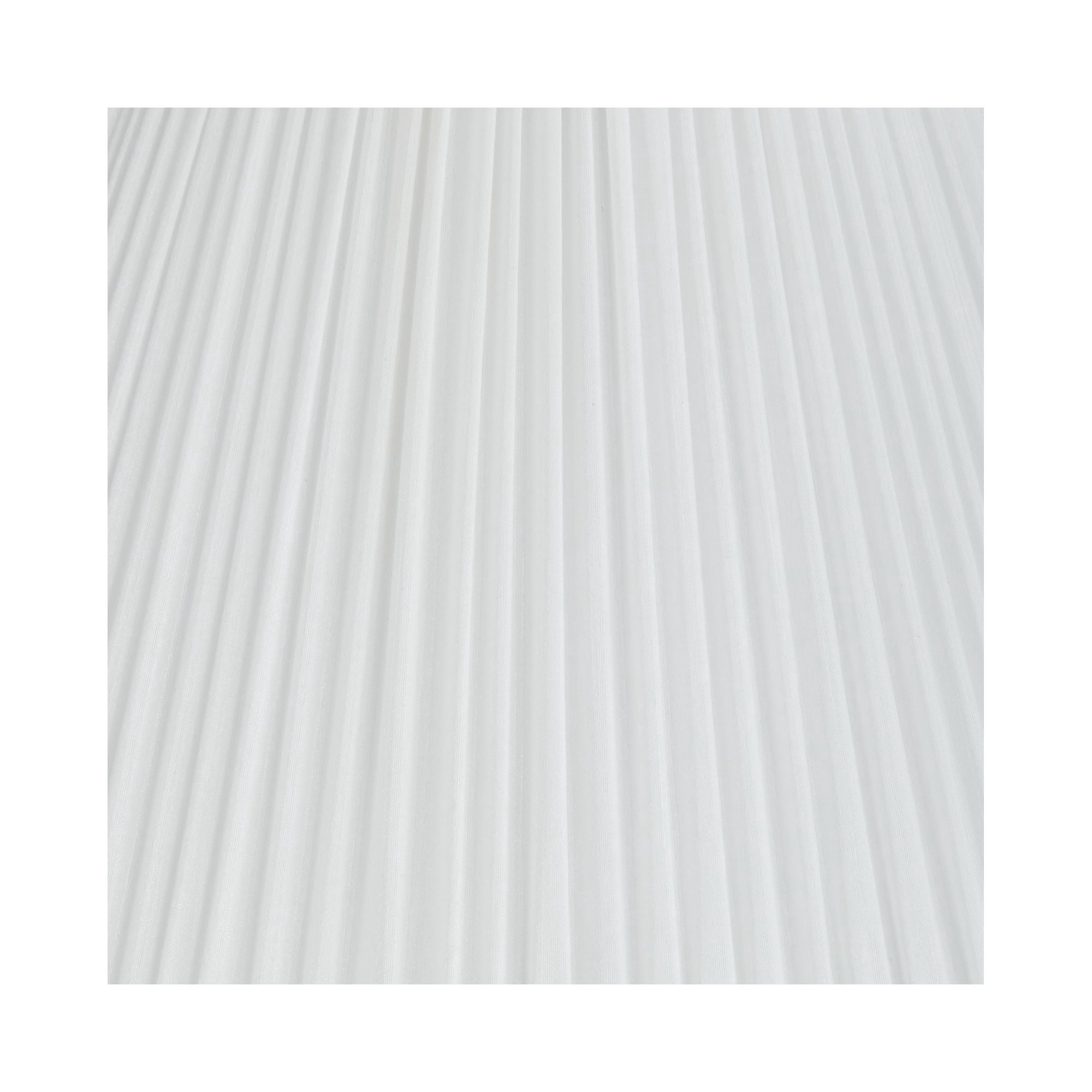 Springcrest Set of 2 Pleated Empire Lamp Shades White Medium 7" Top x 16" Bottom x 11.25" High Spider with Harp and Finial Fitting