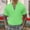 Green, variant on KIHOUT Men's Casual Solid Shirts Clearance Stylish Stand Collar Zipper Short Sleeve Pullover Daily Vacation Blouse Deals