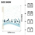 thumbnail image 3 of WOBOGO Simple Winter Notebook College Horizontal Grid Paper Ink Spill Resistant Water Resistant Cover 8.3x5.7x0.4in, 3 of 8
