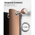 thumbnail image 6 of Outdoor Curtains for Patio Ombre Abstract Gradient Coral Pink and Black Waterproof Privacy Outside Curtains with 2 Tiebacks Grommet Top Pergola Curtains for Porch Cabana Gazebo 1 Panel, 54x84 inch, 6 of 7