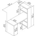 thumbnail image 3 of Echo 56W Dining Table in Pure White - Engineered Wood, 3 of 7