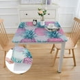 thumbnail image 2 of nygtbtfer Rainbow Pineapple with Elastic Edge,Summer Tropical Fruit Fitted Table WipeableTable Cover for Dining Kitchen Party Indoor Outdoor Patio Table white, 2 of 7