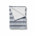 thumbnail image 2 of Harbour Stripe Soft Flannel Fleece Throw Blanket, Abstract Soft Toned Sketchy Horizontal Stripes Pattern, Cozy Plush for Indoor and Outdoor Use, 60" x 80", Baby and Cadet Blue, by Ambesonne, 2 of 6