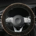 thumbnail image 6 of Plush Fleece Steering Wheel Cover Winter Warm Non-Slip Grip for Cars Trucks SUVs 14-15 Inch D-Shape, 6 of 6