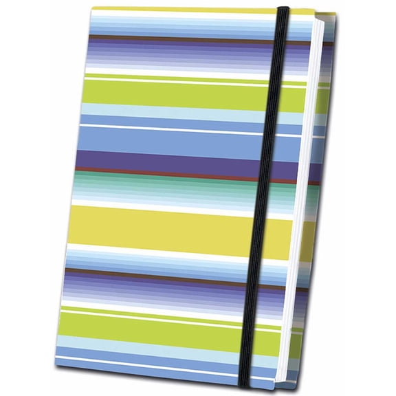 Thick Striped Fabric Journal (Hardcover)