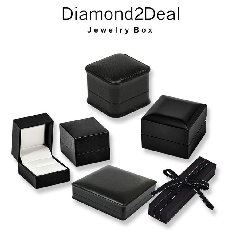 Diamond2Deal 14K Two-tone Gold Polished and Textured with Black