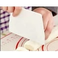 thumbnail image 2 of 4 Pcs Dough Scraper Bowl Scraper Food Safe Plastic Dough Cutter Flexible, 2 of 3