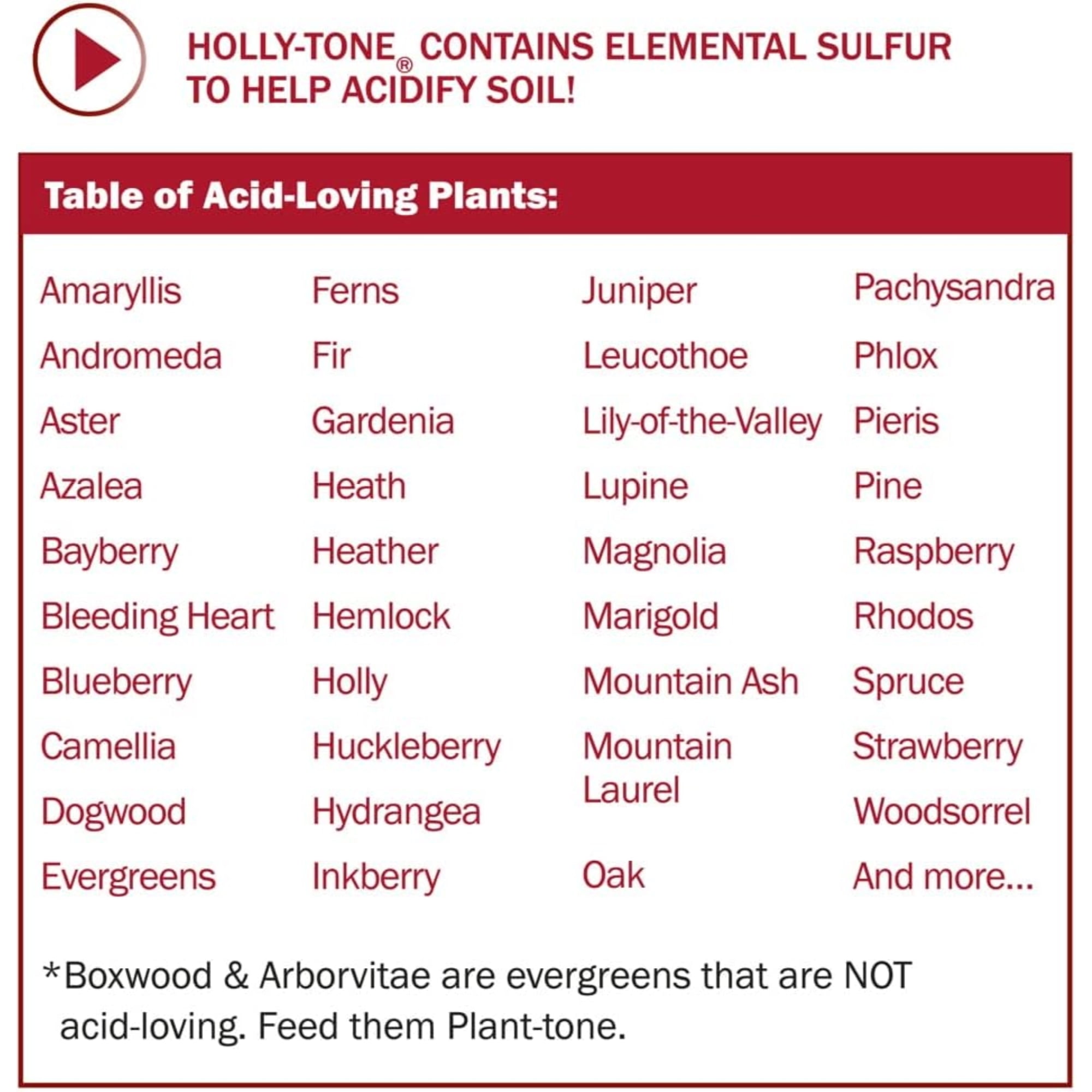 Espoma Holly-tone Organic Plant Food - For Acid-Loving Plants, 18 lbs
