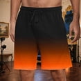thumbnail image 2 of JYnXIANTI Mens Shorts Lightweight Gradient Elastic Waist Shorts Lounge Comfort Summer Shorts Breathable Classic Fit Clothes, 2 of 5