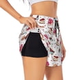 thumbnail image 2 of Disketp Birthday Cake Print Women's Shorts Workout Shorts for Athletic Gym Running Shorts with Phone Pockets XX-Large, 2 of 8