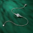 thumbnail image 3 of 1CT Moissanite Infinity Bracelet for Women, D Color VVS1 925 Sterling Silver Link Bracelet for Wife or Mom, Adjustable Chain, 3 of 6