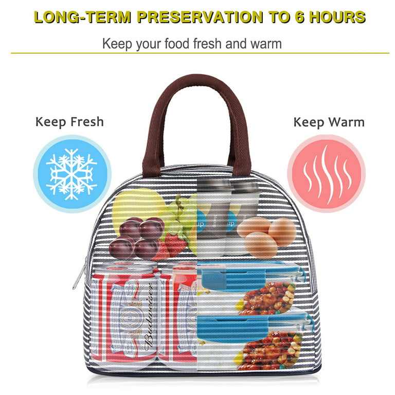 Lunch Container,BALORAY Lunch Bag Waterproof Insulated Lunch Bags for Women Men Premium Lunch Box for Men Women Adults (Black) Lunch Boxes for Work(