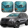 thumbnail image 1 of Fotbe Realistic Ocean Shark Juego de 2 Piezas de Parasoles para Parabrisas | Bloqueador Solar para Auto | Accesorios Plegables para Protección Solar Interior-Large, 1 of 6