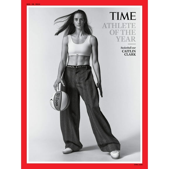 TIME Magazine 2024 Athlete of the Year - Caitlin Clark: Female Icon, WNBA Indiana Fever Rookie Of The Year, University Of Iowa NCAA All Time Scoring Record   NIL Sponsorship from Nike, Buick More!