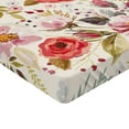 thumbnail image 2 of Ambesonne Floral Fitted Sheet 2 Pcs Set, Flowers Roses Blooms, King, Multicolor, 2 of 3