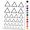 Black, variant on Triangle Witch Symbol Fire Wicca Element Water Resistant Temporary Tattoo Set Fake Body Art Collection - White