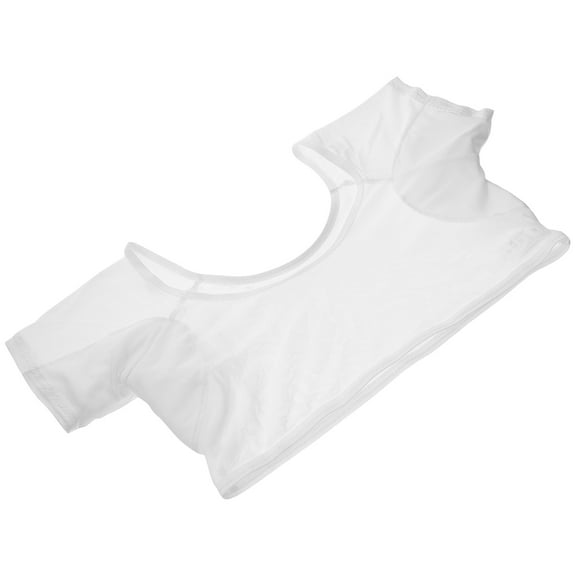 UPOUART 1Pcs Underarm Sweat Vest for Women with Sweat-Proof and Absorb Sweat Function in White 14.6x11.4in