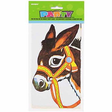 Pin the tail on the donkey game (Pack of 5)