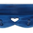 thumbnail image 3 of DOLITY Wall Shelf Heart Shelf Wood Coat Holder Decorative Blue House, 3 of 9