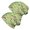 Mushroom and Sprig Green Pattern, variant on Mushroom and Toadstool Cream Pattern 2 Pack Slouchy Beanie Hat, Sleep Head Cover with Stretchy Fabric & Soft Texture, Warm Thermal Gifts for Unisex Men Women
