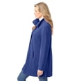 thumbnail image 3 of Woman Within Plus Size Fleece Swing Funnel-Neck Coat, 3 of 6