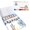 12 Classic Colors, variant on PHOENIX Iridescent Watercolor Paint Set, 12 Half Pan Color Shifting Pearl Paint, Glitter Pearlescent Portable Palette for Artist