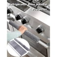 thumbnail image 2 of Refrigerator Door Handle Covers, Set of 4（2 pairs）, Non-Slip Fridge Handle Covers, Washable Appliance Handle Covers, Keep Your Kitchen Clean, Freezer Microwave Oven Dishwasher Handle Protector(Gray), 2 of 5