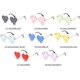 thumbnail image 5 of Melting Heart Gafas de Sol para Hombres/Mujeres Sin Montura Irregular Fiesta Gafas de Sol únicas Metal Prom Halloween Gafas Coloridas, Gris, 5 of 5