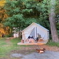 thumbnail image 4 of WHITEDUCK Alpha Canvas Wall Tent Waterproof 4 Season Outdoor Camping & Hunting Tent w/Heavy Duty Aluminum Frame, Best for Large Groups, Families & Outfitters (10'x12', Fire Water Repellent), 4 of 7