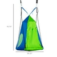 thumbnail image 3 of Outsunny Kids Hanging Tree Swing Tent, Sensory Swing with Screen Window, 3 of 10