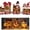 Red, variant on Ayieyill Lighted Gingerbread Train Christmas Decor Set, 3PCS Christmas Train Table Decor, Gingerbread Man Figurine Christmas Train Decoration for Indoor Decoration & Holiday Gift (Pink)