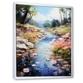 thumbnail image 2 of Designart "The Urban Symphony Of Tranquil Lakes And Rivers" Landscape Lake River Floater Framed Wall Art Prints, 2 of 5