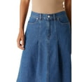 thumbnail image 5 of Levi Strauss Signature Women's and Women's Plus Vintage Pleated Skirt, Sizes 0-26, 5 of 7