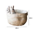 thumbnail image 4 of Conejito de resina Maceta Estatua Artesanía Conejo de Pascua Macetas Adorno Decoración, 4 of 8