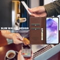 thumbnail image 2 of Flip Wallet Case for Samsung Galaxy A54 5G with Credit Card Slot, PU Leather Slim Phone Case for Women Men with Stand Shockproof Protective Back Cover for Samsung Galaxy A54 5G, Brown, 2 of 6