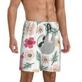 thumbnail image 2 of Sikiie Cute Cartoon Sloth Mens Pajama Shorts, Lightweight Lounge Pant with Pockets Soft Sleep Pj Shorts for Men3X-Large, 2 of 6