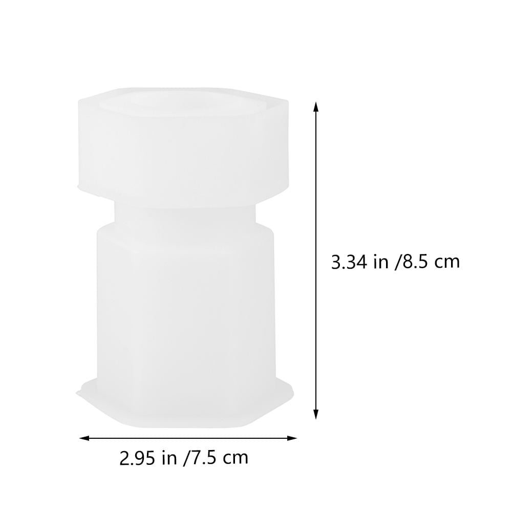 HOOWIFFY White Silicone Mould for DIY Resin Projects Smooth Surfaces 2Sets