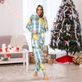 thumbnail image 7 of FORMRS Onesies Pajama for Adults Unisex Hoodie Winter Jumpsuit One Piece Sleepwear, Sizes S-2XL, Retro Lemon Leaves, 7 of 7