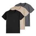 thumbnail image 2 of Pack 3 Playeras Deportivas Mujer Cuello Redondo,Black Khaki Grey,M, 2 of 7
