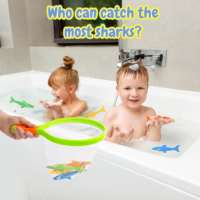 bath fishing net Toy Set The variety of fish encourages storytelling and pretend play Kiddie Play Toy Fishing Net