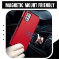 thumbnail image 3 of MK Dual Layer (Shockproof Protection Magnetic Mount Back) Protective Armor Cover Case for Nokia G310 5G (with LED Keychain Light) - Red, 3 of 8