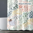 thumbnail image 4 of Colorful Abstract Floral Shower Curtain 72 x 72 Inch，Watercolor Flowers Shower Curtain for Bathroom Decor, Wildflower Fabric Shower Curtain with 12 Hooks, 4 of 6