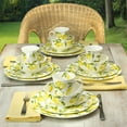 thumbnail image 2 of Mikasa Lemons 16-Piece Bone China Dinnerware set, 2 of 6