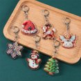 thumbnail image 4 of 6/8 piezas de llavero colgante de acrílico de la serie navideña, bonitos guantes de Papá Noel a la moda, accesorios para bolsos, colgante para regalos de Navidad, 4 of 5