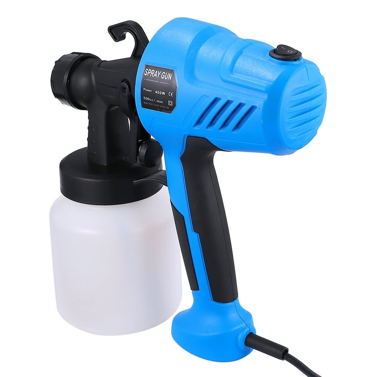  LazyWomen Electric Sprayer 400W Paint Gun, for Home Exterior  House Painting Spray Paint Machine for Home Outdoors Painting Projects  Furniture Wall Fence Chair (Blue) : Tools & Home Improvement