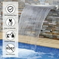 thumbnail image 4 of Elleree 47.2" Water Fountain Outdoor Gardens Pond Pool Spillway Waterfall Fountain Stainless Steel, 4 of 6
