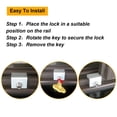 thumbnail image 2 of Cerradura de Ventana, 8 Juegos de Cerraduras de Seguridad con Llave, Cerraduras de Seguridad de Aluminio Ajustables para Ventanas Correderas Verticales y Horizontales, 2 of 5