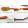 UTRAX 20'' Long Detachable Wooden Bath Brush with Curved Reach Handle ...