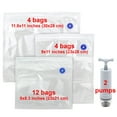 thumbnail image 2 of 20 Pack Felji Food Vacuum Sealer Bags with Hand Pump, BPA Free, Compatible to Foodsaver Sous Vide, Refill Bags with Unique Multi-Layer Construction, 2 of 6