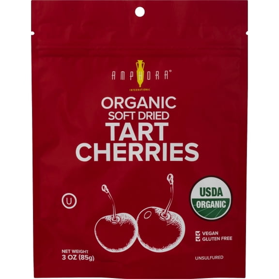 AMPHORA: Organic Soft Dried Tart Cherries, 3 oz